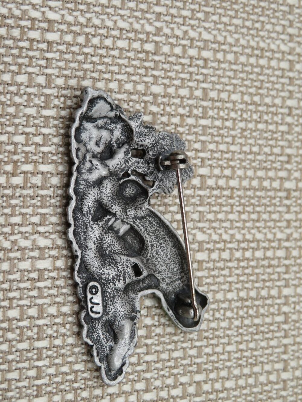 Vintage JJ Jonette Frog on Lily Pad Brooch - Picture 4 of 6